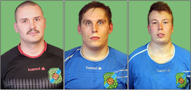 TamU-K:n kapteenisto 2013: Ilkka Innolla, Sami Kriikkula ja Joonas Kupiainen