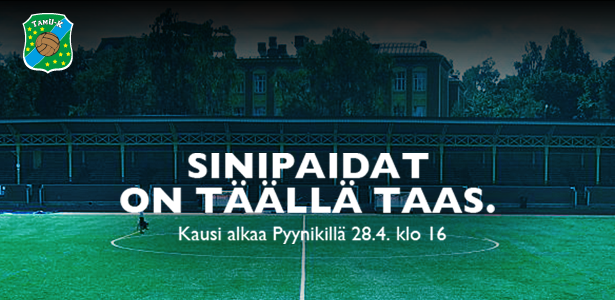 TamU-K:n sarja-avaus Pyynikin urheilukentällä sunnuntaina 28.4. klo 16