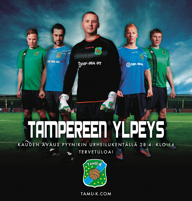 TamU-K:n sarja-avaus Pyynikin urheilukentällä sunnuntaina 28.4. klo 16